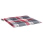 vidaXL Cojines de silla de jardín 2 uds tela a cuadros rojo 40x40x3 cm vidaXL Cojines de silla de jardín 2 uds tela a cuadros rojo 40x40x3 cm