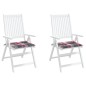 vidaXL Cojines de silla de jardín 2 uds tela a cuadros rojo 40x40x3 cm vidaXL Cojines de silla de jardín 2 uds tela a cuadros rojo 40x40x3 cm