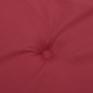 vidaXL Cojín silla de jardín respaldo alto 4 uds tela rojo 120x50x3 cm vidaXL Cojín silla de jardín respaldo alto 4 uds tela rojo 120x50x3 cm
