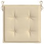 vidaXL Cojines de silla de jardín 6 uds tela Oxford beige 50x50x3 cm vidaXL Cojines de silla de jardín 6 uds tela Oxford beige 50x50x3 cm