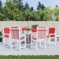 vidaXL Cojín silla jardín respaldo bajo 6 uds tela Oxford rojo vidaXL Cojín silla jardín respaldo bajo 6 uds tela Oxford rojo