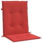 vidaXL Cojín silla jardín respaldo bajo 6 uds tela Oxford rojo vidaXL Cojín silla jardín respaldo bajo 6 uds tela Oxford rojo