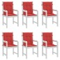 vidaXL Cojín silla jardín respaldo bajo 6 uds tela Oxford rojo vidaXL Cojín silla jardín respaldo bajo 6 uds tela Oxford rojo