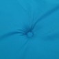 vidaXL Cojín silla jardín respaldo bajo 6 uds tela Oxford azul