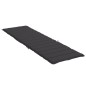 vidaXL Cojín de tumbona de tela Oxford negro 200x60x3 cm vidaXL Cojín de tumbona de tela Oxford negro 200x60x3 cm