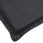 vidaXL Cojín de tumbona de tela Oxford negro 200x60x3 cm vidaXL Cojín de tumbona de tela Oxford negro 200x60x3 cm