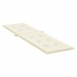 vidaXL Cojín para tumbona color crema (75+105)x50x3 cm