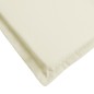 vidaXL Cojín para tumbona color crema (75+105)x50x3 cm