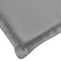 vidaXL Cojín de tumbona de tela Oxford gris 200x70x3 cm vidaXL Cojín de tumbona de tela Oxford gris 200x70x3 cm