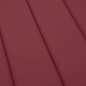 vidaXL Cojín de tumbona de tela Oxford rojo tinto 200x70x3 cm