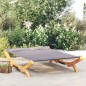 vidaXL Tumbona con dosel madera curvada gris antracita 165x188,5x46 cm vidaXL Tumbona con dosel madera curvada gris antracita 165x188,5x46 cm