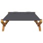 vidaXL Tumbona con dosel madera curvada gris antracita 165x188,5x46 cm vidaXL Tumbona con dosel madera curvada gris antracita 165x188,5x46 cm