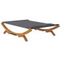 vidaXL Tumbona con dosel madera curvada gris antracita 165x188,5x46 cm vidaXL Tumbona con dosel madera curvada gris antracita 165x188,5x46 cm