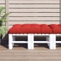 vidaXL Cojín para sofá de palets de tela rojo 120x80x12 cm vidaXL Cojín para sofá de palets de tela rojo 120x80x12 cm