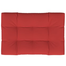 vidaXL Cojín para sofá de palets de tela rojo 120x80x12 cm