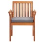vidaXL Set comedor de jardín 5 pzas y cojines madera maciza de acacia vidaXL Set comedor de jardín 5 pzas y cojines madera maciza de acacia