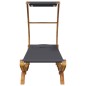 vidaXL Tumbona con dosel madera curvada gris antracita 100x190x134 cm vidaXL Tumbona con dosel madera curvada gris antracita 100x190x134 cm