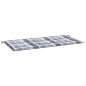 vidaXL Cojín de banco de jardín tela Oxford a cuadros gris 120x50x3 cm vidaXL Cojín de banco de jardín tela Oxford a cuadros gris 120x50x3 cm