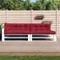 vidaXL Cojines para sofá de palets 5 unidades tela rojo tinto vidaXL Cojines para sofá de palets 5 unidades tela rojo tinto