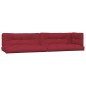 vidaXL Cojines para sofá de palets 5 unidades tela rojo tinto vidaXL Cojines para sofá de palets 5 unidades tela rojo tinto