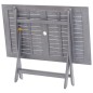 vidaXL Juego de comedor de jardín 5 pzas madera maciza de acacia gris vidaXL Juego de comedor de jardín 5 pzas madera maciza de acacia gris