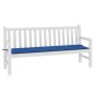 vidaXL Cojín de banco de jardín tela Oxford azul 180x50x3 cm