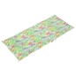 vidaXL Cojín silla de jardín respaldo alto 4 uds tela hojas 120x50x3cm vidaXL Cojín silla de jardín respaldo alto 4 uds tela hojas 120x50x3cm
