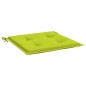 vidaXL Cojines de silla de jardín 6 uds tela Oxford verde 50x50x3 cm