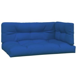 vidaXL Cojines para palets 3 unidades tela azul royal