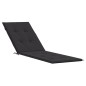 vidaXL Cojín para tumbona negro (75+105)x50x3 cm vidaXL Cojín para tumbona negro (75+105)x50x3 cm