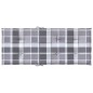 vidaXL Cojín silla jardín respaldo alto 2 uds cuadros gris 120x50x3 cm vidaXL Cojín silla jardín respaldo alto 2 uds cuadros gris 120x50x3 cm