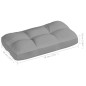 vidaXL Cojines para sofá de palets 7 piezas gris vidaXL Cojines para sofá de palets 7 piezas gris