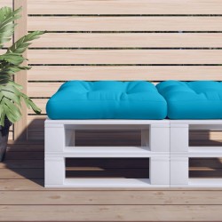 vidaXL Cojín para sofá de palets tela azul 58x58x10 cm