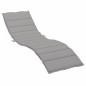 vidaXL Cojín de tumbona de tela Oxford gris 200x50x3 cm vidaXL Cojín de tumbona de tela Oxford gris 200x50x3 cm