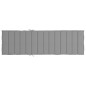 vidaXL Cojín de tumbona de tela Oxford gris 200x50x3 cm vidaXL Cojín de tumbona de tela Oxford gris 200x50x3 cm