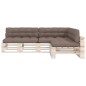 vidaXL Cojines para sofá de palets 7 piezas gris taupe vidaXL Cojines para sofá de palets 7 piezas gris taupe
