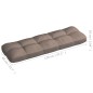 vidaXL Cojines para sofá de palets 7 piezas gris taupe vidaXL Cojines para sofá de palets 7 piezas gris taupe