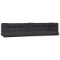 vidaXL Cojines para sofá de palets 5 unidades tela negro vidaXL Cojines para sofá de palets 5 unidades tela negro