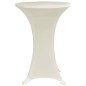 vidaXL Mantel elástico para mesa alta 4 unidades color crema Ø60 cm vidaXL Mantel elástico para mesa alta 4 unidades color crema Ø60 cm