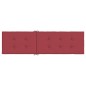 vidaXL Cojín para tumbona rojo tinto (75+105)x50x3 cm vidaXL Cojín para tumbona rojo tinto (75+105)x50x3 cm