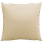 vidaXL Cojines decorativos 4 uds tela beige 50x50 cm