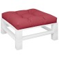 vidaXL Cojín para sofá de palets de tela rojo tinto 70x70x12 cm vidaXL Cojín para sofá de palets de tela rojo tinto 70x70x12 cm