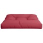 vidaXL Cojín para sofá de palets de tela rojo tinto 70x70x12 cm vidaXL Cojín para sofá de palets de tela rojo tinto 70x70x12 cm
