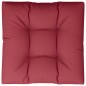 vidaXL Cojín para sofá de palets de tela rojo tinto 70x70x12 cm vidaXL Cojín para sofá de palets de tela rojo tinto 70x70x12 cm