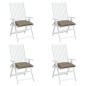 vidaXL Cojines de silla de jardín 4 uds tela Oxford taupé 40x40x7 cm vidaXL Cojines de silla de jardín 4 uds tela Oxford taupé 40x40x7 cm