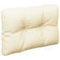 vidaXL Cojín para sofá de palets tela crema 60x40x12 cm vidaXL Cojín para sofá de palets tela crema 60x40x12 cm