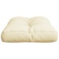 vidaXL Cojín para sofá de palets tela crema 60x40x12 cm vidaXL Cojín para sofá de palets tela crema 60x40x12 cm