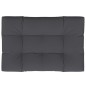 vidaXL Cojín para sofá de palets de tela antracita 120x80x12 cm