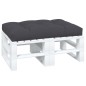 vidaXL Cojín para sofá de palets de tela antracita 120x80x12 cm