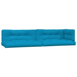 vidaXL Cojines para sofá de palets 5 unidades tela azul